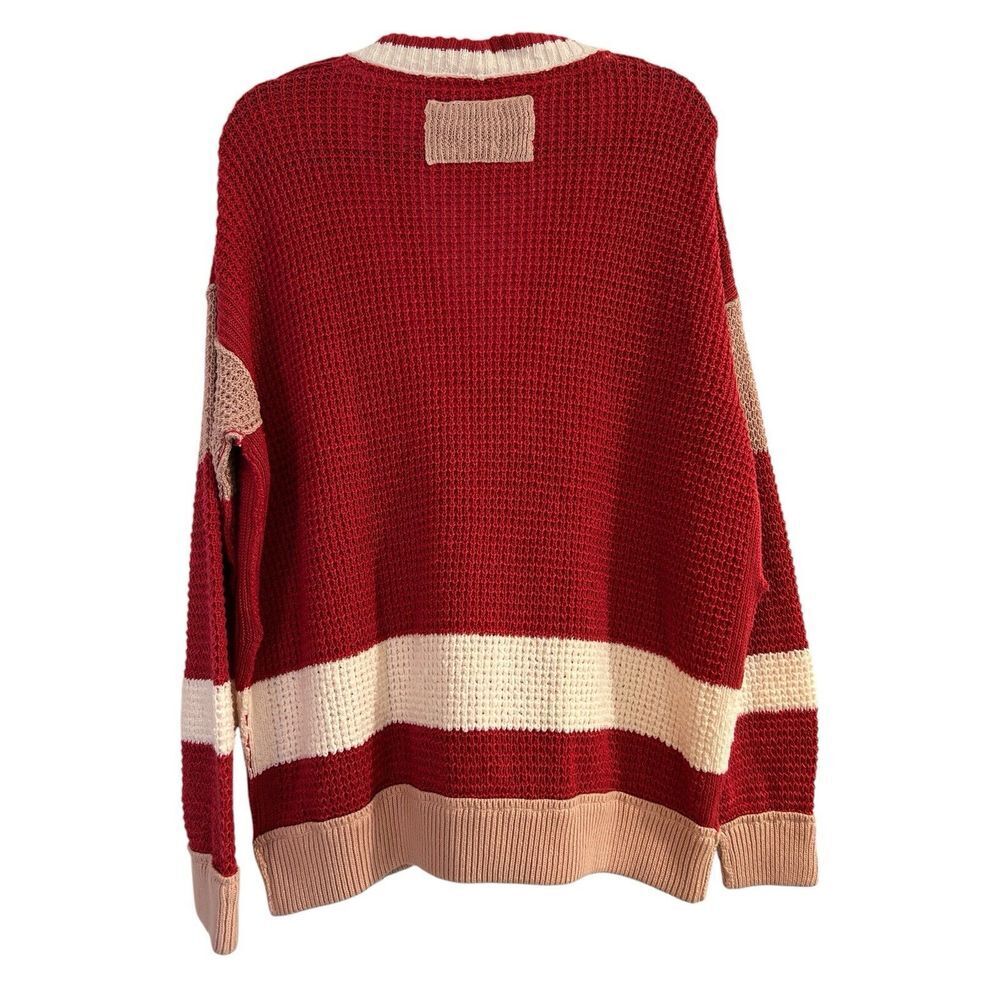 We the Free People Cardigan Chelsea Cardigan Red Small New‎ - Picture 6 of 8